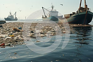 Polluted Sea Environmental Crisis photo