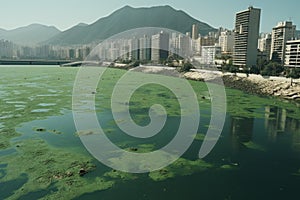 Polluted Sea Environmental Crisis photo