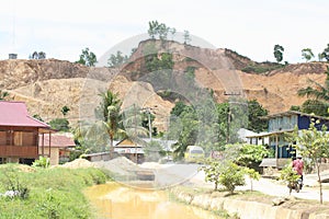 Polluted Water Canal in Sorong