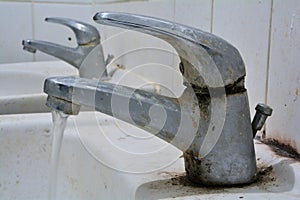 Polluted water tap