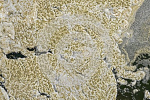 Polluted waters. Environmental water polution concept