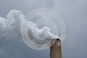 Polluting smokestack