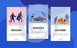 Pollution Banners Set