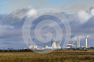 Pollution from a coal-fired power plant