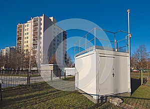 The pollution detector station of the Chief Inspector of Environmental Protection, Warsaw, Poland