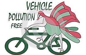 Pollution free vehicle and text