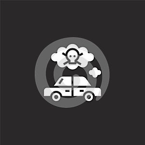 pollution icon. Filled pollution icon for website design and mobile, app development. pollution icon from filled air pollution