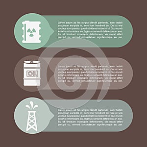 Pollution infographics design