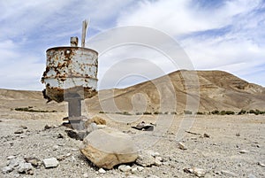 Pollution in Judea desert.