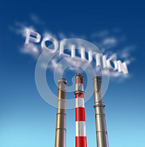 Pollution Poison smoke stack