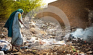 Pollution and poverty photo