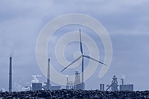 Pollution and wind energy