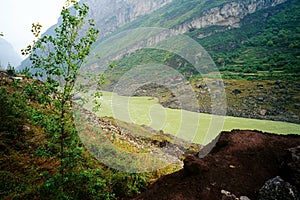 Pollution in Wu Jiang, China