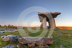 Polnabrone Dolmen in Burren photo