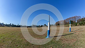 Polo Field Goals Equestrian Panoramic Landscape