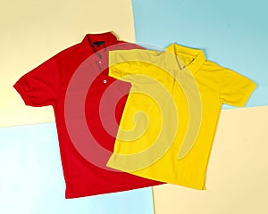 Polo shirt design template and mockup for print.