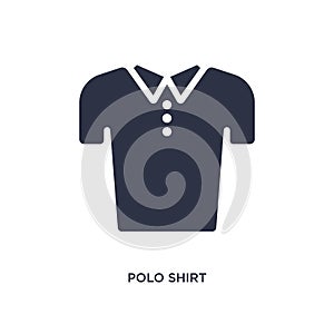 polo shirt icon on white background. Simple element illustration from clothes concept