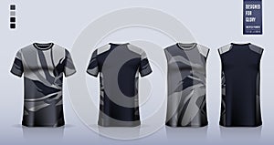 Polo shirt mockup template design for soccer jersey, football kit, golf, tennis, or sport uniform. Fabric pattern design.