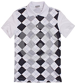 Polo shirt with rhombus