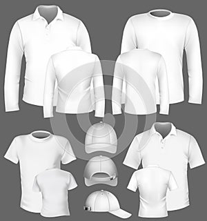 Polo shirt and t-shirt design template