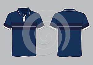 Polo shirt template design mockup