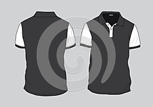 Polo shirt template design mockup