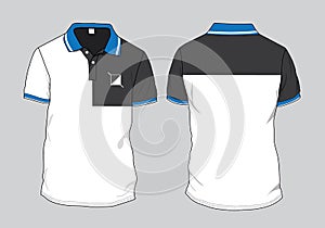 Polo shirt template design mockup