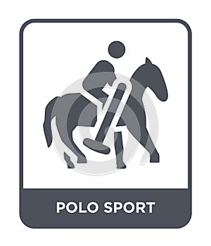 polo sport icon in trendy design style. polo sport icon isolated on white background. polo sport vector icon simple and modern