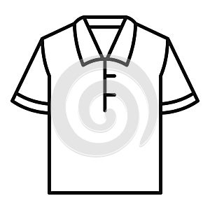 Polo tshirt icon, outline style