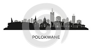Polokwane Skyline Silhouette Vector