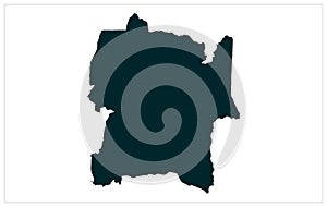 Polonaruwa vector map illustration on white background