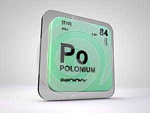 Polonium - Po - chemical element periodic table