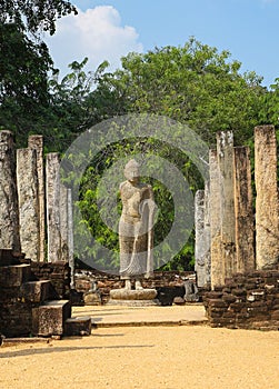 Polonnaruwa capital city ruins in Srilanka