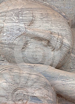 Polonnaruwa Gal Vihara Buddhist Statue close up