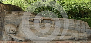 Polonnaruwa ruin, Buddha sculpture at Gal Vihara, Sri Lanka