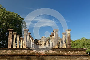 Polonnaruwa ruin, Nissanka Mallas Palace, Sri Lanka photo