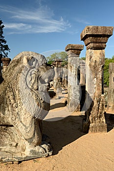 Polonnaruwa ruin, Nissanka Mallas Palace, Sri Lanka photo