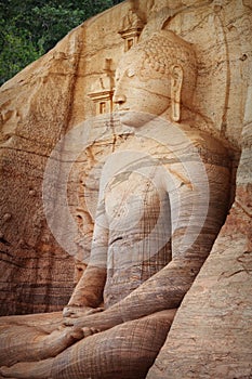 Polonnaruwa. Sri Lanka. Gal Vihara Buddhist Statue