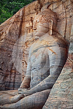 Polonnaruwa. Sri Lanka. Gal Vihara Buddhist Statue