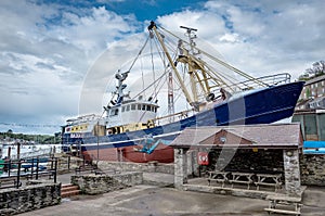 Polruan boatyard in Cornwall