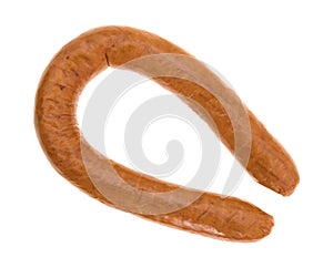 Polska Kielbasa on a white background photo