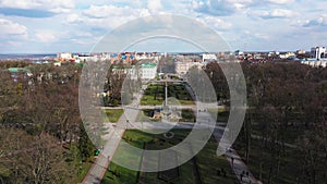 The Poltava in the central part city aerial view
