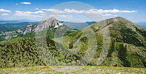 Poludnový grúň, Malý Rozsutec, Veľký Rozsutec a vrch Stoh v Malej Fatre na Slovensku