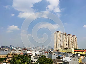Poluted skies on Jakarta photo
