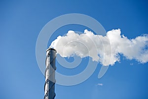 Polution - Chimney poluting the air