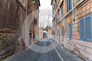 Polverone\'s Alley in Rome (Vicolo del Polverone a Roma photo