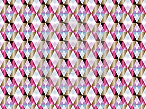 Geometric seamless pattern with hypnotic triangles