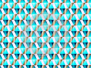 Geometric seamless pattern with hypnotic triangles