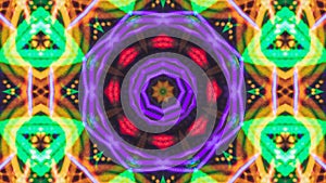 Poly art kaleidoscope hypnotic pattern animation footage