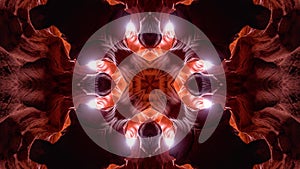 Poly art kaleidoscope hypnotic pattern animation footage